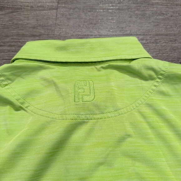 FootJoy Polo Shirt Large Green Outdoor‎ Performance Golf Adult Golfer Preppy - Picture 10 of 10